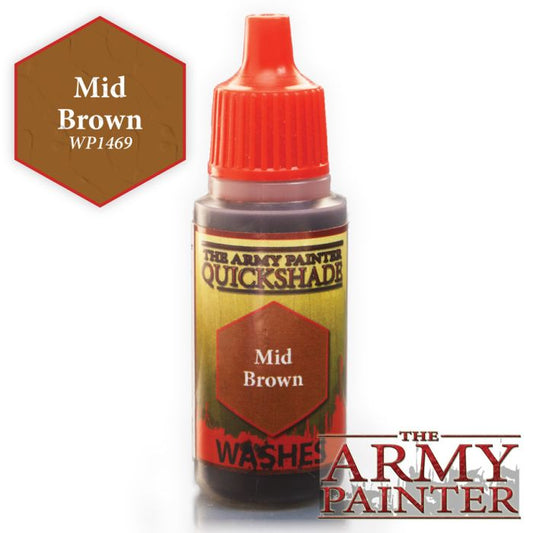 Army Paints - Warpaints: Wash: Mid Brown 18ml