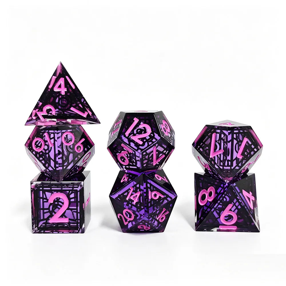 TwoFaad - The Glory Window Stained Glass Sharp Edge Dice
