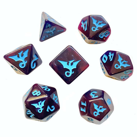 Black Oak Workshop - Dragons - Dreadwyrm 7 Set of Dice