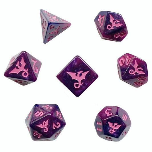 Black Oak Workshop - Dragons - Faerie 7 Set of Dice