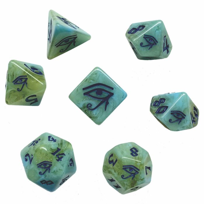 Black Oak Workshop - Eye of Horus 7 Set of Dice