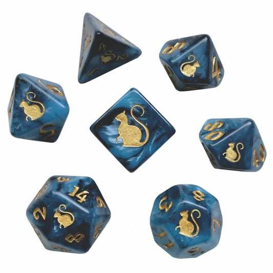 Black Oak Workshop - Kitty Clacks - Bast 7 Set of Dice