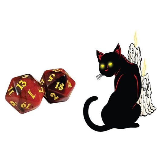Black Oak Workshop - Kitty Clacks - Lucipurr 7 Set of Dice
