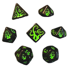 Black Oak Workshop - Black Death - Tentacles - Ichor Slime 7 Set of Dice