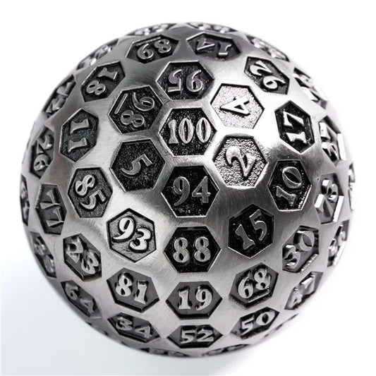 TwoFaad - D100 Metal Die Silver