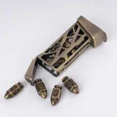 TwoFaad - Bronze Metal Bullet Dice