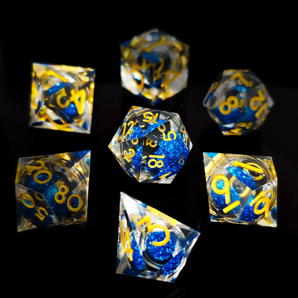 TwoFaad - Kazavon 7-Set Piece Liquid Core Blue w/ Gold Numbers