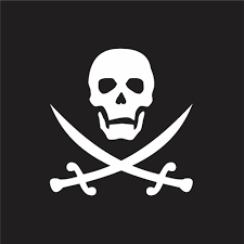 Black Oak Workshop - Pirates Jolly Roger 7 Set of Dice