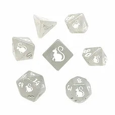 Black Oak Workshop - Kitty Clacks - Snowball 7 Set of Dice