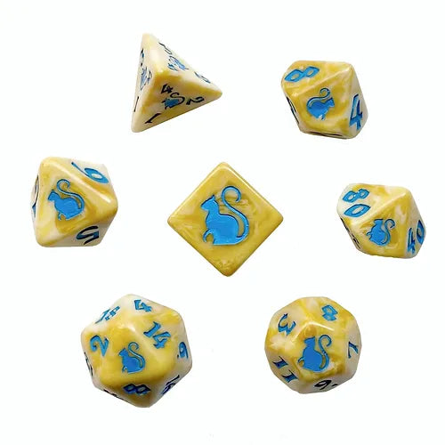 Black Oak Workshop - Kitty Clacks - Yum-Yum 7 Set of Dice