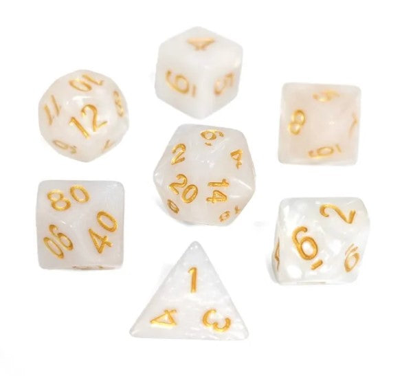 SkullSplitter Gold Quartz Dice