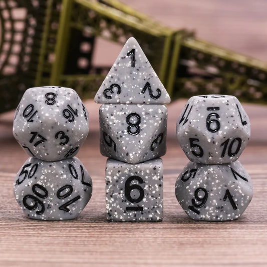 Thorium Dice w/ Black Numbers