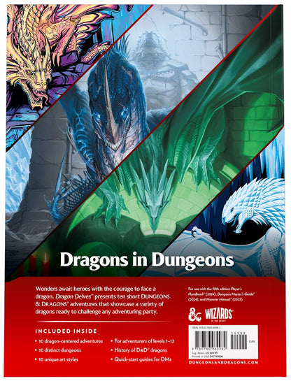 5.5E DND RPG DRAGON DELVES AN ADVENTURE ANTHOLOGY HC