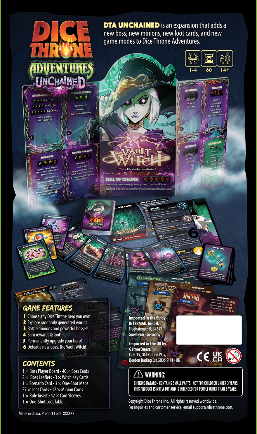 DICE THRONE ADVENTURES - UNCHAINED EXPANSION