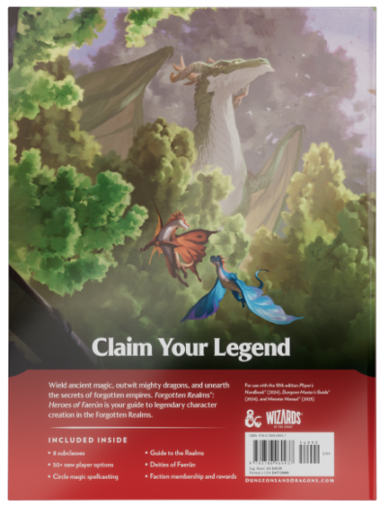 5.5E DND RPG HEROES OF FAERUN