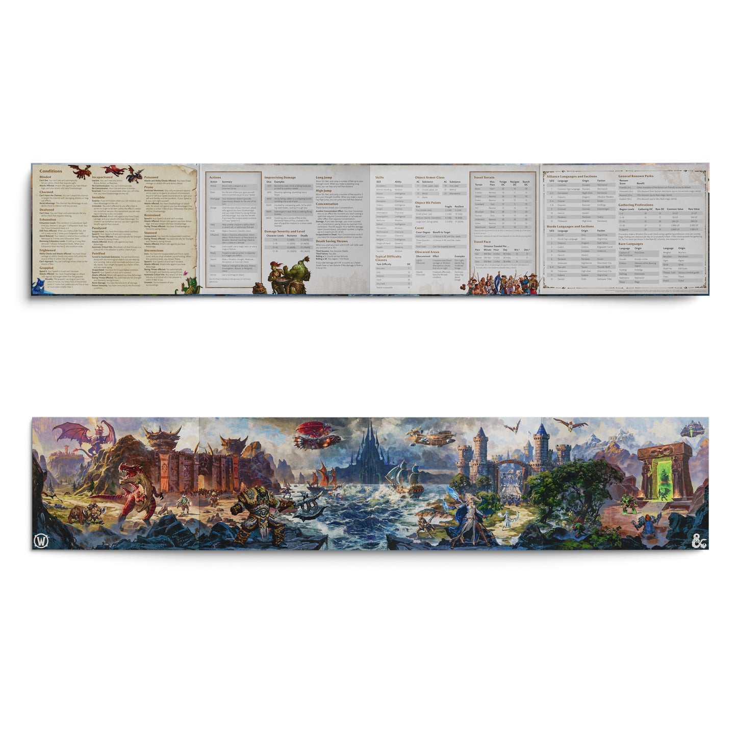 5.5E D&D World of Warcraft RPG DM Screen