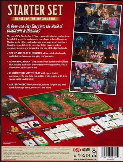 5.5E DND RPG 2024 STARTER SET HEROES OF THE BORDERLANDS