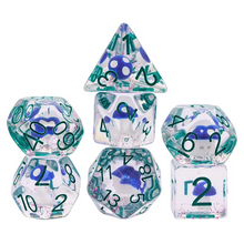 TwoFaad - Shrooms Blue 7-Set RPG Dice