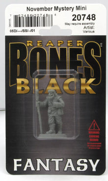 Reaper 20748B  November Mystery Mini (Bones Black) Man with Barrel