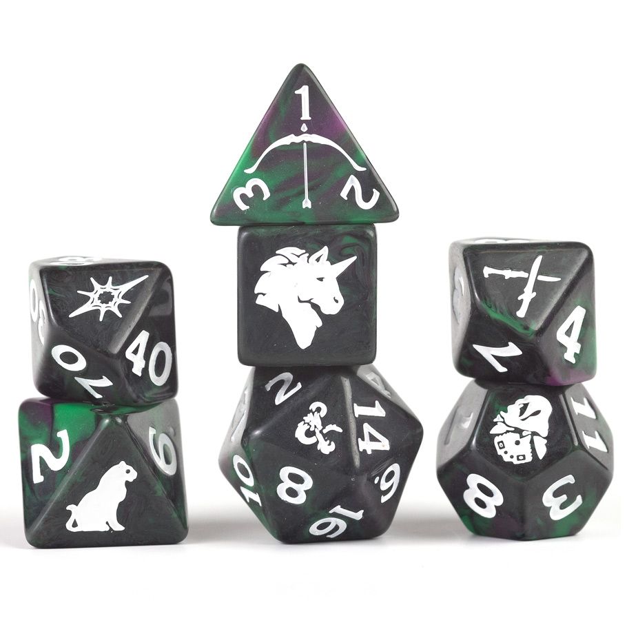 Sirius Dice SDZ200220 D&D Adventure Dice: Legend of Drizzt