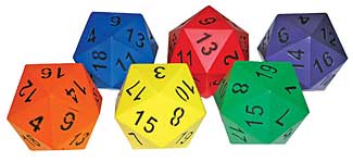 Foam Dice - Color Variety