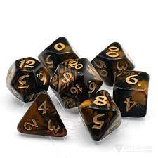 Die Hard Dice - Elessia Changeling w/Gold Numbers