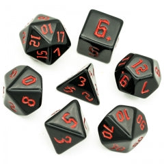 Black Dice w/Red Numbers