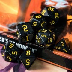 Black Dice w/Yellow Numbers