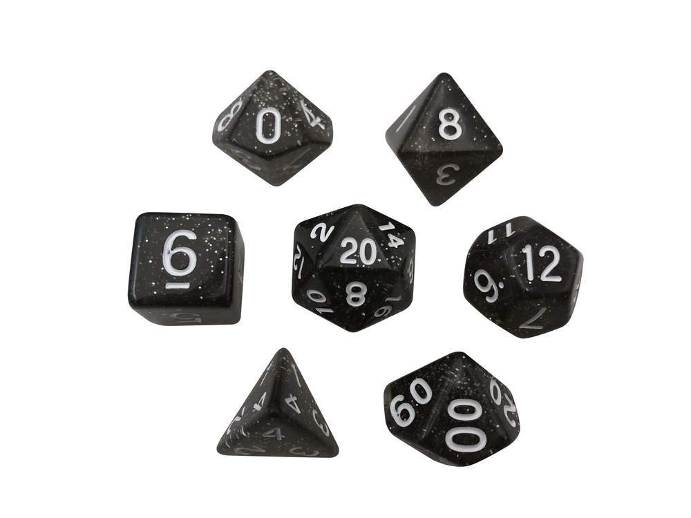 SkullSplitter Broken Contraption Glitter Black Dice