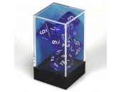 Chessex - 23076 Translucent Blue w/White Numbers