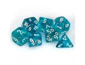 Chessex - 23085 Translucent Teal w/White Numbers