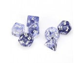 Chessex - 27408 Nebula Black Dice w/ White Numbers