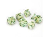 Chessex - 27409 Marble Green Dice w/ Dark Green Numbers
