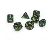 Chessex CHX27415 Scarab Jade Dice w/ Gold numbers