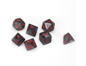 Chessex - 27478 Velvet Black Dice w/ Red Numbers