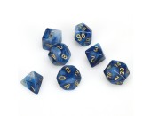 Chessex - 27489 Phantom Teal Dice w/ Gold numbers