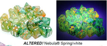 Chessex - 27555 Luminary Nebula Spring Dice w/ White Numbers