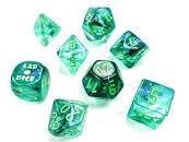 Chessex - 30054 Lab Dice Borealis Kelp/light green Luminary