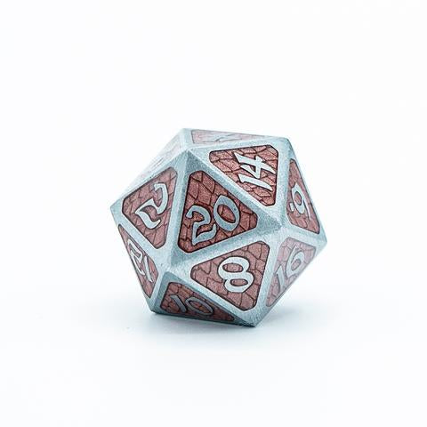 Die Hard Dice - Dire Metal D20 RPG Die - Drakona Ventus Zephyros