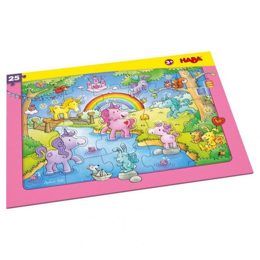 Puzzle: Unicorn Glitterluck Frame 25pc by HABA