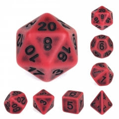 Ancient Blood Dice w/Black Numbers