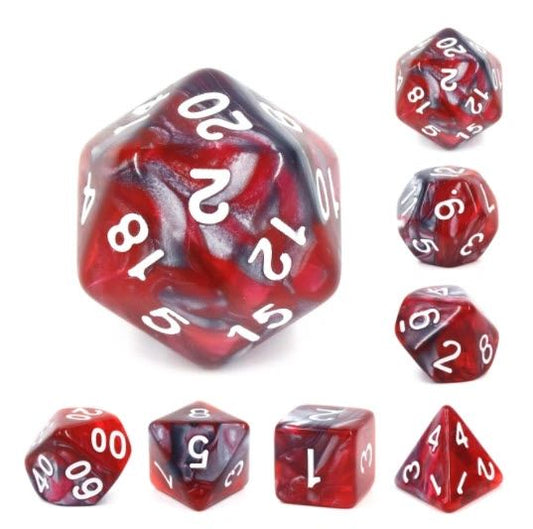 Ironman Dice w/White Numbers