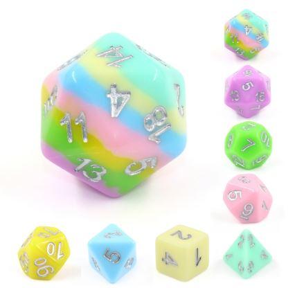 TwoFaad - Calliope Pastel 8pc Dice Set