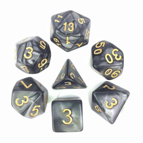 TwoFaad - Coal Dice 7 Set