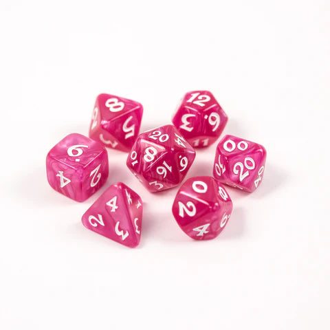 Die Hard Dice - Elessia Pink with White