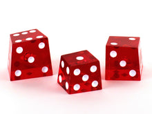 Koplow KOP07009 25mm Crooked Dice Transparent red w/white
