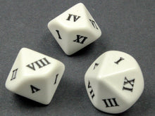 Koplow KOP13716 d10 Roman Numerals I-X White/Black