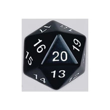 Koplow KPL11676 D20 55mm Black w/ White Numbers