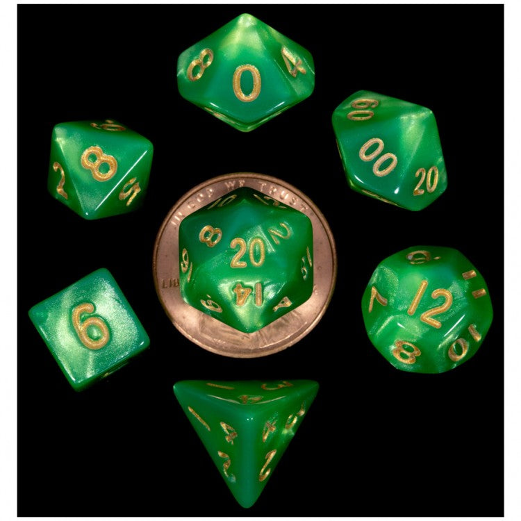 FanRoll LIC4155 Mini Green & Light Green w/ Gold Numbers