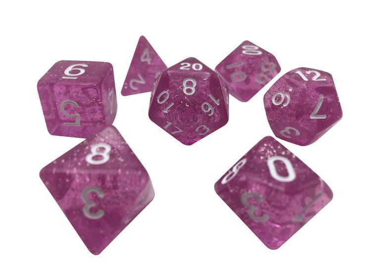 SkullSplitter Glitter Light Pink Dice